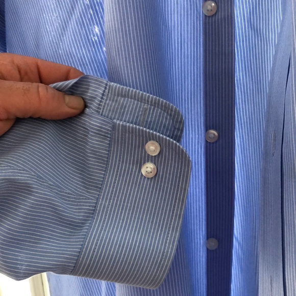 Blue striped dress shirt - Picture 8 of 8